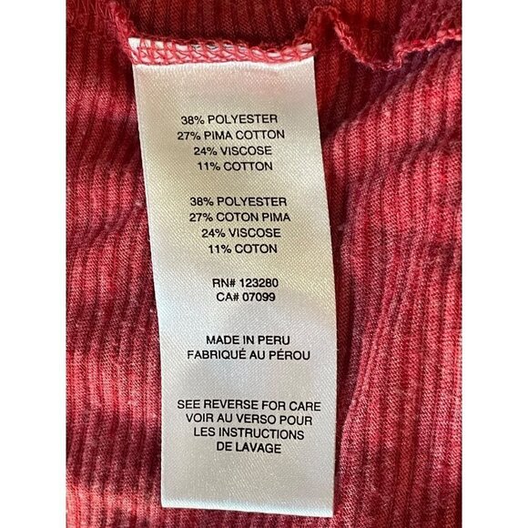 Travis Mathew Trumbull V-neck T-shirt Heather Red Mens Size Large - Picture 8 of 8